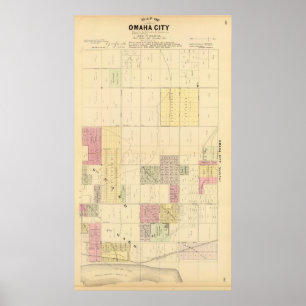 Nord-Omaha, Nebraska Poster