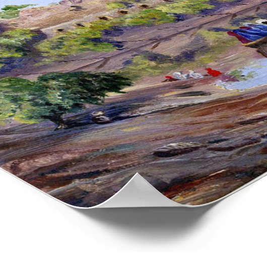 Nord - Palast von Padmini im Fort, Indien Poster (Ecke)