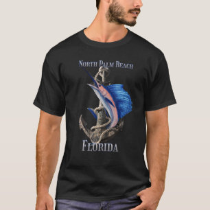 Nord Palm Beach Florida Schwertfisch Marlin Ozean T-Shirt