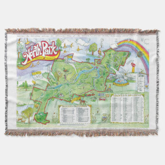 Nord Park Map Blanket - Pittsburgh, PA Decke
