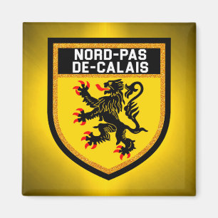 Nord-Pas-de-Calais-Flagge Magnet