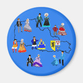 Nord-Pas-de-Calais, Frankreich Magnet (Vorne)