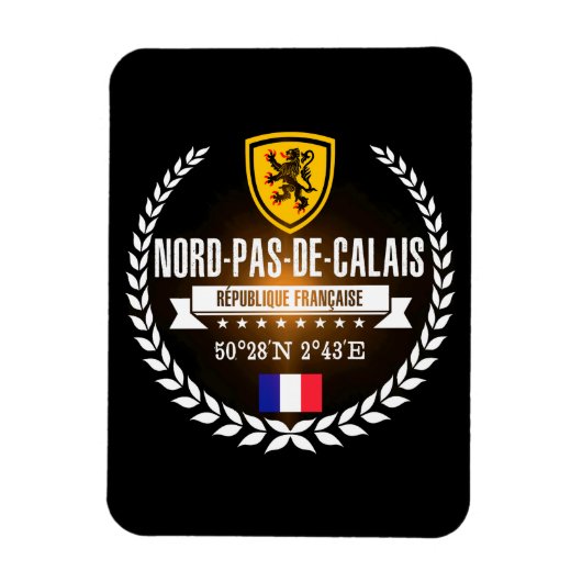 Nord-Pas-de-Calais Magnet (Vertikal)