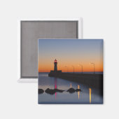 Nord Pier Lighthouse in Duluth, Minnesota Magnet (Vorderseite/Rückseite)