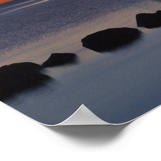 Nord Pier Lighthouse in Duluth, Minnesota Poster (Ecke)