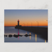Nord-Pier Lighthouse in Duluth, Minnesota, Postkarte (Vorderseite)