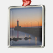 Nord-Pier Lighthouse in Duluth, Minnesota, Silbernes Ornament (Links)