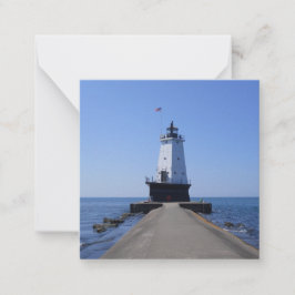 Nord-Pierhead-Leuchtturm (MI) Flat-Mitteilungskart Mitteilungskarte