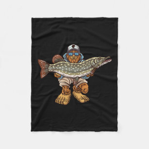 Nord-Pike Fischerei Bigfoot Jagd Fischer Fleecedecke