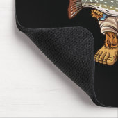 Nord-Pike Fischerei Bigfoot Jagd Fischer Mousepad (Ecke)