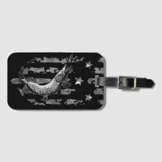 Nord-Pike Tiger Musky Fischen Lover Gepäckanhänger