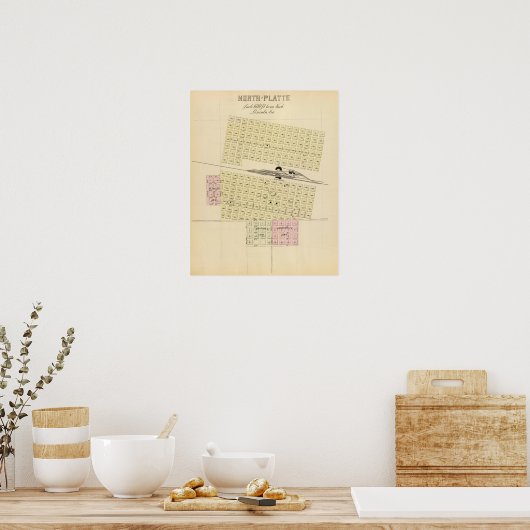 Nord Platte, Nebraska Poster (Küche)