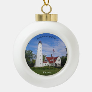 Nord Point Lighthouse-Ornament Keramik Kugel-Ornament