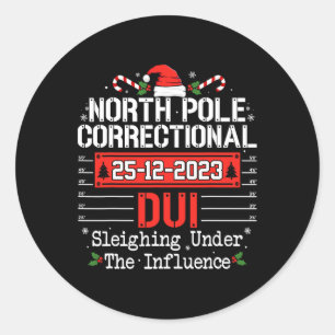 Nord-Pole-Korrektion Dui Matching Family Christ Runder Aufkleber