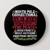 Nord-Pole-Korrektur stört die Friedensfamilie Button (Vorderseite)