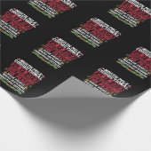 Nord-Pole-Korrektur stört die Friedensfamilie Geschenkpapier (Ecke)