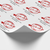 Nord-Pole-Santa-Mail-Rentiere Weihnachten Geschenkpapier (Ecke)