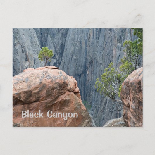 Nord-Rim des Schwarzen Canyons Postkarte (Vorderseite)