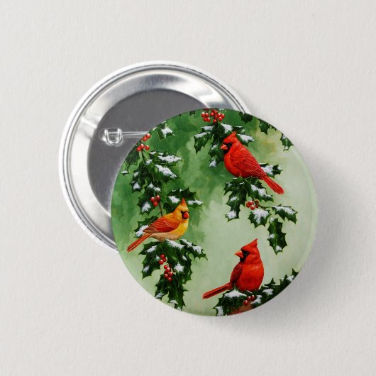 Nord-Rote Kardinal und Holly Button (Vorne & Hinten)