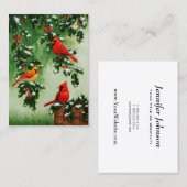 Nord-Rote Kardinal und Holly Visitenkarte (Vorne/Hinten)