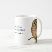 Nord Säge-whet Eule Kaffeetasse (VorderseiteRechts)