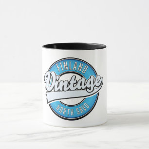Nord-Savo Finnland Vintage Style Logo Tasse
