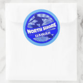 Nord Shore Hawaii-Logo-Aufkleber Runder Aufkleber (Tasche)