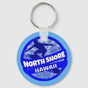 Nord Shore Hawaii - Schlüsselanhänger mit blauem S