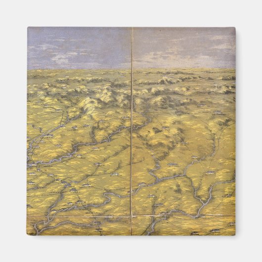 Nord-Süd-Carolina 2 Magnet (Vorne)