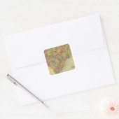 Nord-Süd-Carolina 5 Quadratischer Aufkleber (Umschlag)