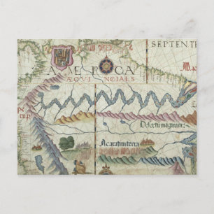 Nord-Südamerika, Einzelheiten aus der Welt Postkarte