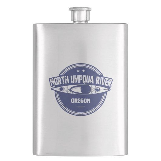 Nord Umpqua Fluss Oregon Kayak Flachmann (Vorderseite)