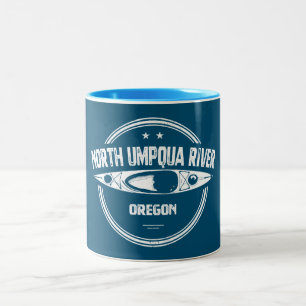 Nord Umpqua Fluss Oregon Kayak Zweifarbige Tasse