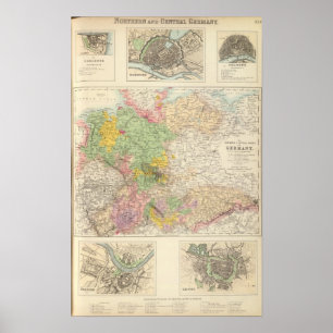 Nord- und Mitteldeutschland Poster