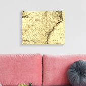 Nord- und Süd-Carolina & Georgia - Panoramaausblic Leinwanddruck (Insitu (Wohnzimmer))