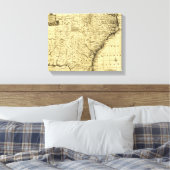 Nord- und Süd-Carolina & Georgia - Panoramaausblic Leinwanddruck (Insitu (Schlafzimmer))