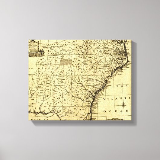 Nord- und Süd-Carolina & Georgia - Panoramaausblic Leinwanddruck (Vorderseite)