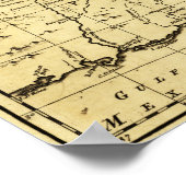 Nord- und Süd-Carolina & Georgia - Panoramaausblic Poster (Ecke)