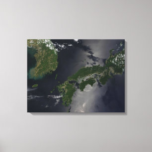 Nord und Süd Korea, Leinwanddruck