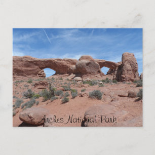 Nord und Süd WIndows - Arches National Park Postkarte