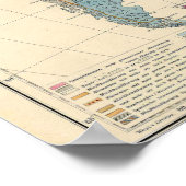 Nord- und Südamerika - Ethnic Map aus 1880 Poster (Ecke)