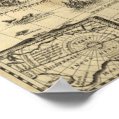 Nord- und Südamerika - Panoramakarte Poster (Ecke)