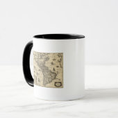 Nord- und Südamerika - Panoramakarte Tasse (Vorderseite Links)
