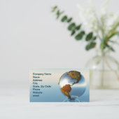 Nord- und Südamerika Visitenkarte (Stehend Vorderseite)