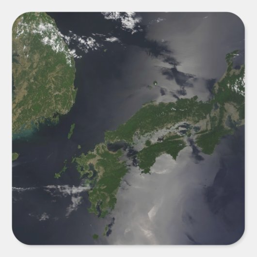 Nord- und Südkorea, Quadratischer Aufkleber (Vorderseite)