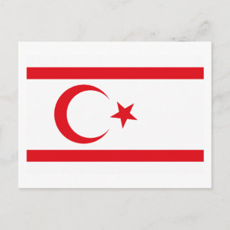 Nord-Zypern-Flagge Postkarte