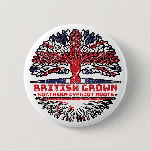 Nord-Zypern Nord-Zyprer Britischer Tree Button (Vorderseite)