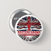 Nord-Zypern Nord-Zyprer Britischer Tree Button (Vorne & Hinten)