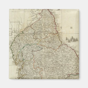 Nordabschnitt von England und Wales Magnet