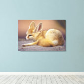 Nordafrika. Fennec Fennecus zerda) Leinwanddruck (Insitu (Holzboden))